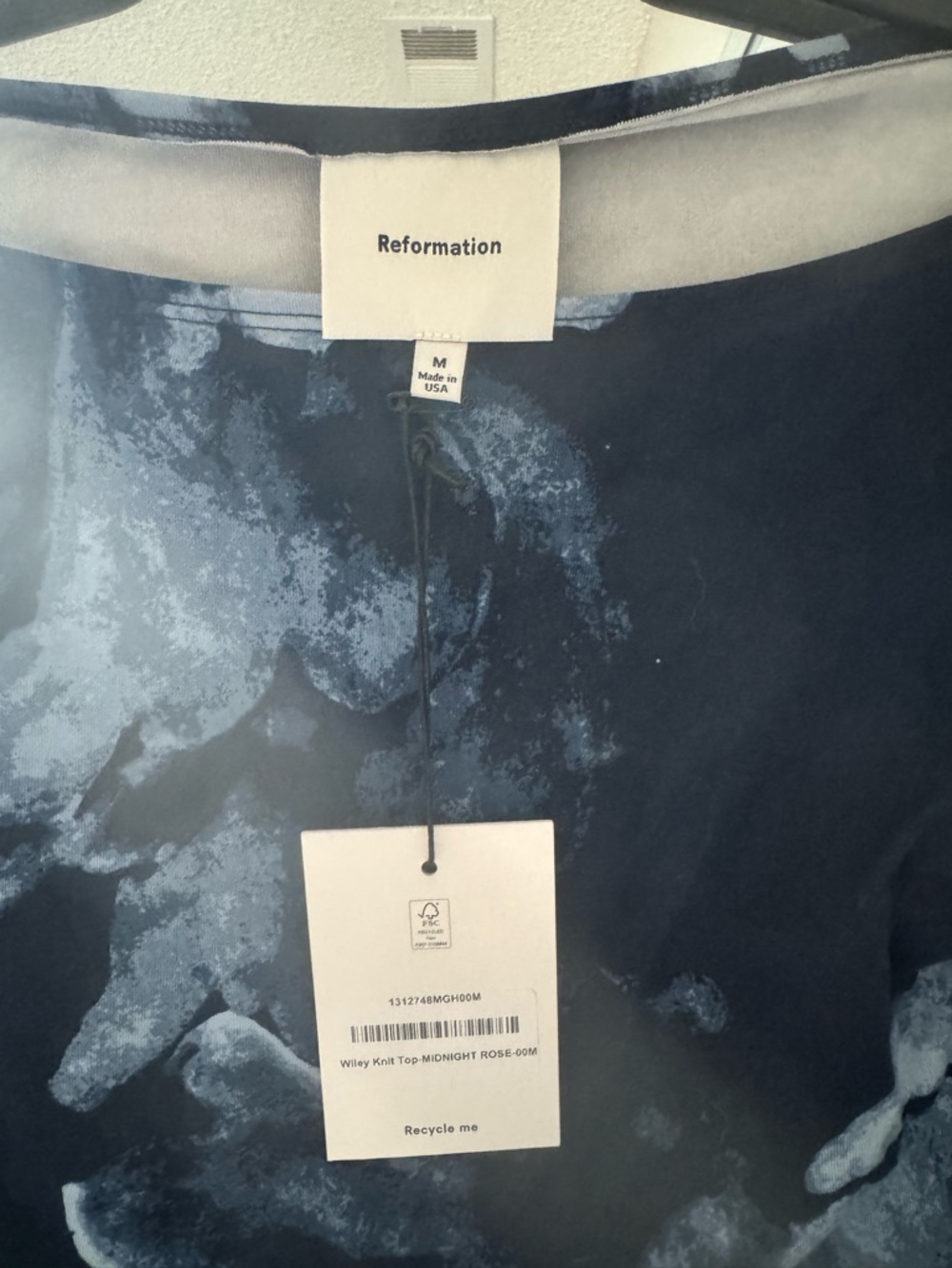 Reformation Wiley Top NWT Medium - Picture 3 of 5